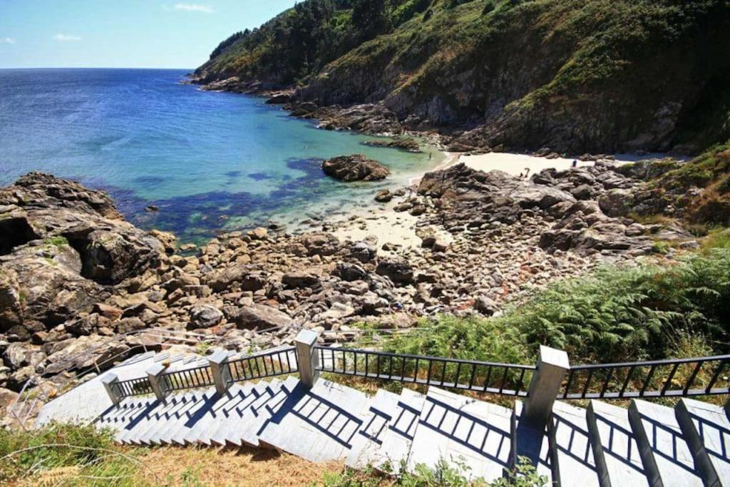 Piso A Capela Con Vistas Al Mar Apartment Финистере Екстериор снимка
